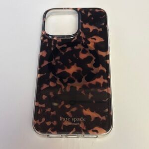 Kate Spade Black and Brown Patterned iPhone Case